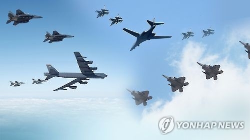 An image of U.S. strategic assets in a file photo. (Yonhap)