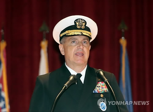 Rear Adm. Michael E. Boyle, new commander of the U.S. Naval Forces Korea. (Yonhap)