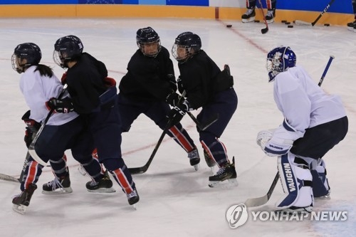 Olympics Joint Korean Womens Hockey Team Has 1st Practice At Olympic Venue Yonhap News Agency 