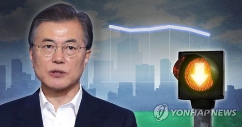 Moon's approval rating dips for third week in a row