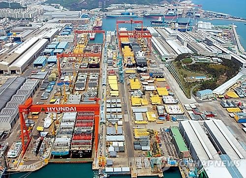 S. Korean shipbuilders beat Chinese rivals in orders in 1st half