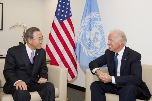 Ex-U.N. chief sends congratulatory letter to Biden