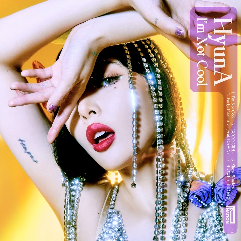 This photo, provided by P Nation, shows the online cover for HyunA's new EP "I'm Not Cool." (PHOTO NOT FOR SALE) (Yonhap)