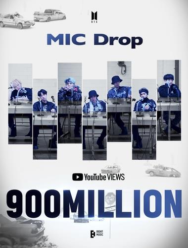'MIC Drop' becomes 5th BTS video to top 900 mln views