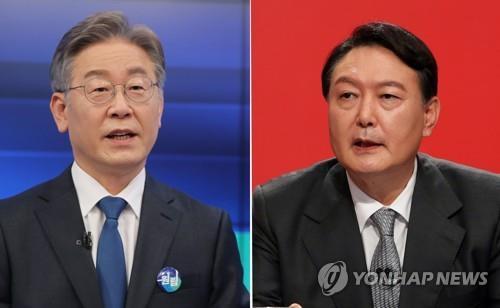 Yoon leads Lee by some 13 percentage points in presidential race: survey