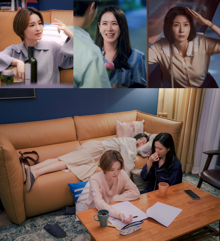 This compiled image provided by JTBC shows scenes from "Thirty-Nine." (PHOTO NOT FOR SALE) (Yonhap)
