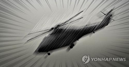 (LEAD) Helicopter crashes in Geoje, 3 seriously injured