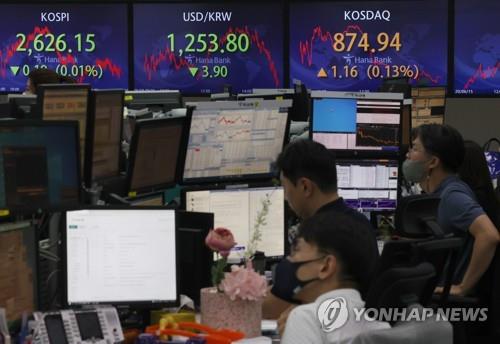 (LEAD) Seoul stocks close nearly flat on recession woes