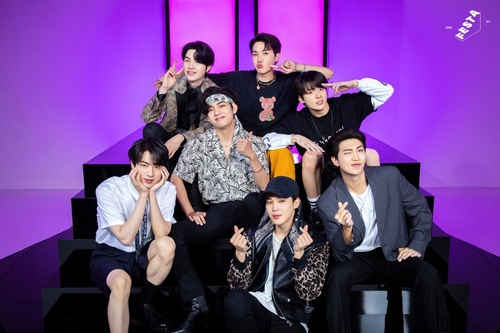 A photo of K-pop supergroup BTS, captured from the group's official Twitter account on June 10, 2022 (PHOTO NOT FOR SALE) (Yonhap)