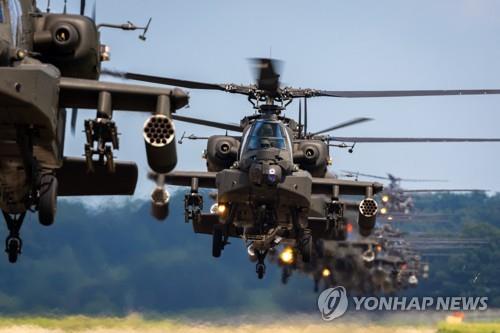 S. Korea approves basic plan to upgrade AH-64E Apache helicopters
