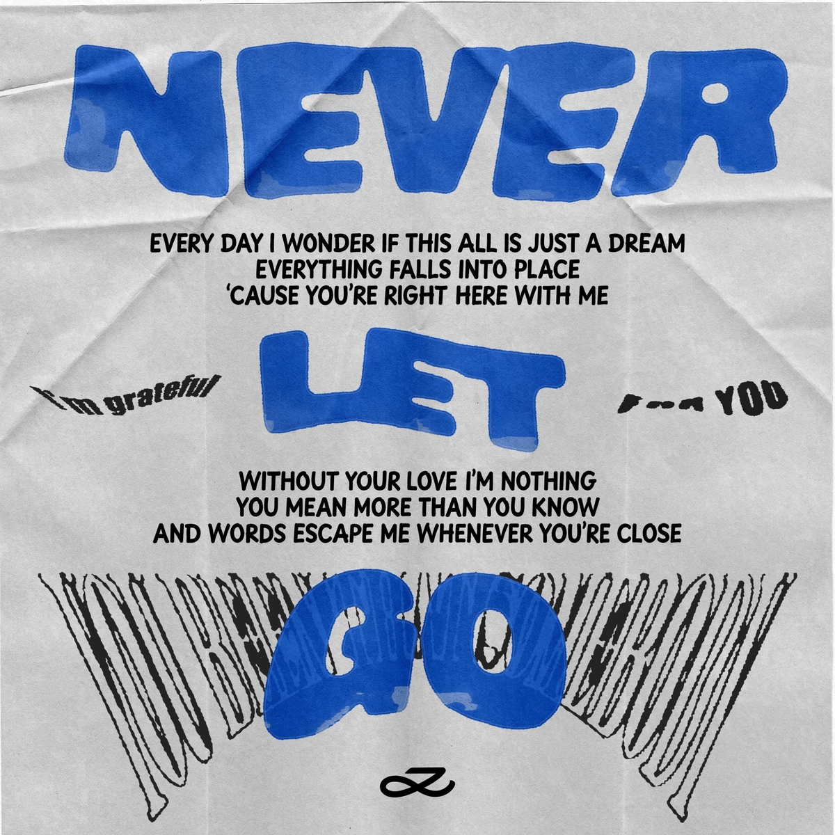 A cover image for "Never Let Go," a new digital single from BTS member Jungkook, provided by BigHit Music (PHOTO NOT FOR SALE) (Yonhap)
