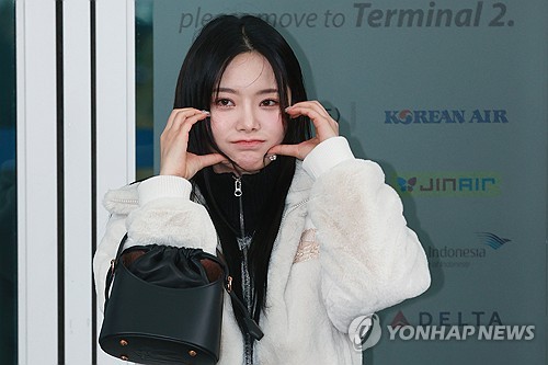 Keena of K-pop girl group Fifty Fifty is seen in this file photo taken Nov. 16, 2023. (Yonhap)