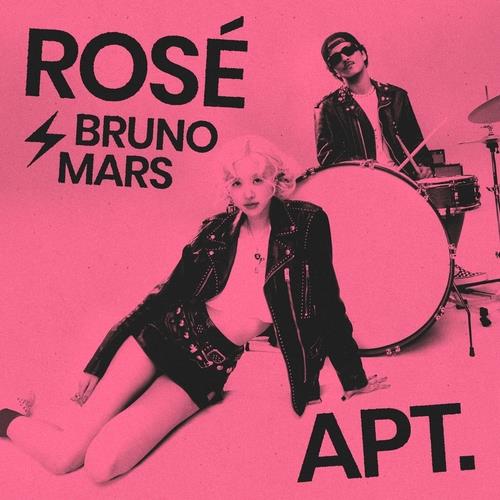 A promotional image for "Apt.," BLACKPINK member Rose's new collaborative single with Bruno Mars, provided by the Korean artist's agency, The Black Label (PHOTO NOT FOR SALE) (Yonhap)