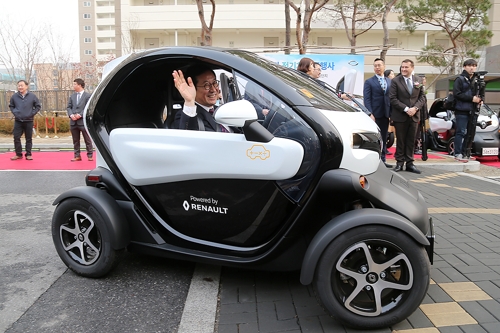 Renault Samsung fournit plus de Twizy électriques pour un service d'autopartage