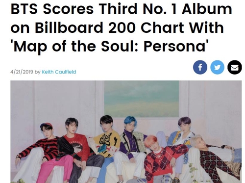 K-pop : BTS, trois fois numéro un au Billboard 200 en 11 mois