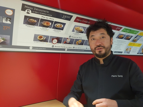 Des plats coréens proposés dans les TGV français en collaboration avec le chef Pierre Sang Boyer