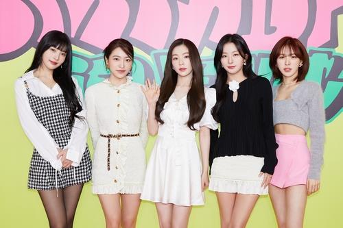 Les membres de Red Velvet lors d'une présentation en ligne de leur nouvel EP «Birthday», le 28 novembre 2022. (Photo fournie par SM Entertainment. Revente et archivage interdits)