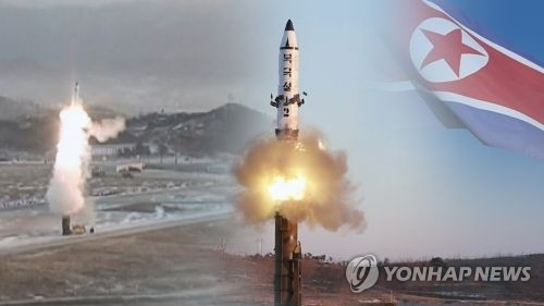 北朝鮮は５日、弾道ミサイルの発射実験を行った＝（聯合ニュースＴＶ）