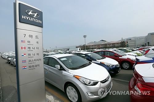 米国に輸出される韓国製自動車（資料写真）＝（聯合ニュース）