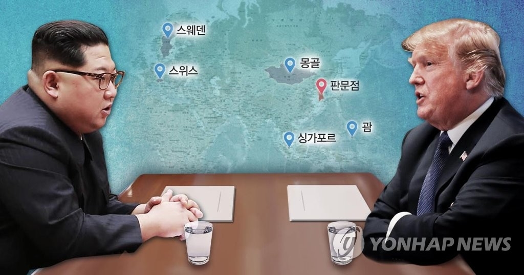 北朝鮮の金正恩委員長とトランプ米大統領（コラージュ）＝（聯合ニュース）