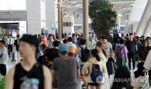 ７月の日本人入国者　前年比１９．２％増も前月比では減少＝韓国