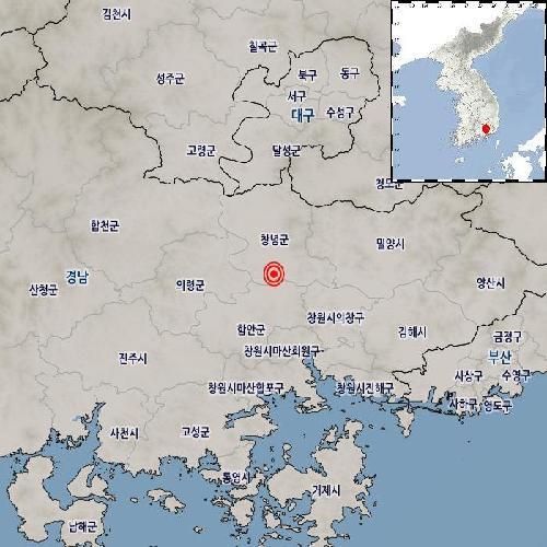 韓国南部でM3.4の地震 被害ない模様