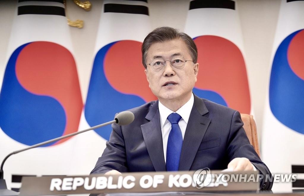 文大統領「人道的支援に最大限協力」　韓中日・ＡＳＥＡＮ首脳テレビ会議