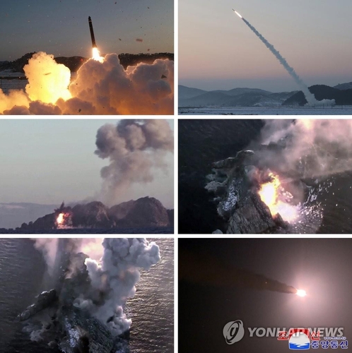 北朝鮮の朝鮮中央通信は昨年１２月３１日と今年１月１日に「超大型放射砲」の試射を行ったと報じた＝（聯合ニュース）≪転載・転用禁止≫