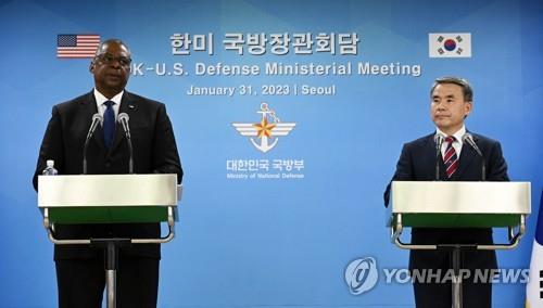 米国防長官　拡大抑止へ「戦闘機・空母の韓国展開増やす」