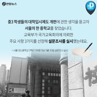 [카드뉴스] '2022대입개편안' 중3 학생은 어떻게 생각할까 - 6