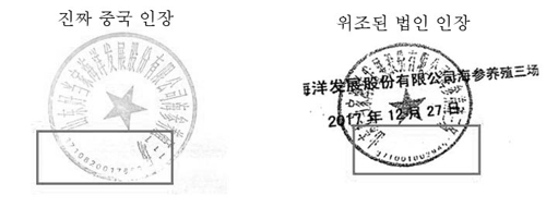 위조문서로 입국, 해삼양식 기술자 행세한 중국인 4명 구속