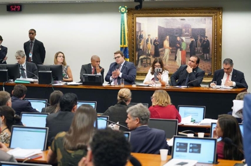 브라질 하원 헌법사법위원회가 23일(현지시간) 연금개혁안은 찬성 48표, 반대 18표로 승인했다. [국영 뉴스통신 아젠시아 브라질]