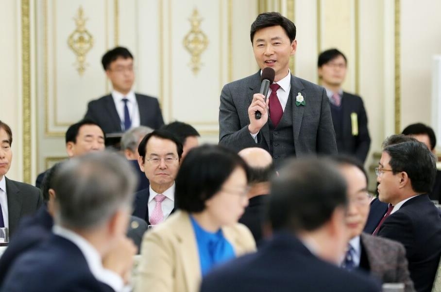 청와대 행사에 참석한 김철우 보성군수