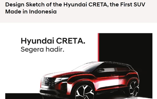 현대차 인도네시아 공장, 첫 생산 차량은 '크레타'