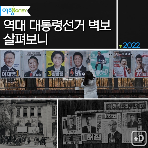 [여행honey] 역대 대통령선거 벽보 살펴보니 - 1