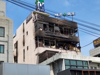 마포구 5층 상가 건물서 불…1개층 전소