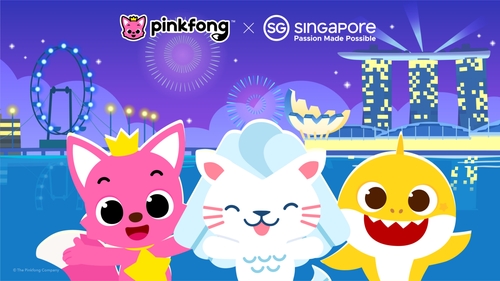 핑크퐁·아기상어, 싱가포르관광청 캐릭터 파트너