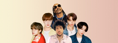 BTS 진·지민·뷔·정국, 美 프로듀서 베니 블랑코와 래퍼 스눕독과 협업