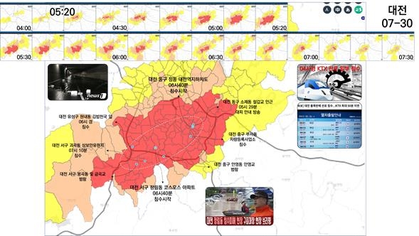 국지 돌발홍수예측 시스템 시범운영 결과 (대전, 천안)