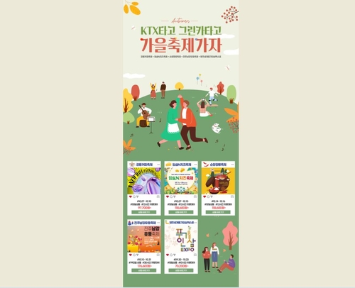 강릉·임실·순창·진주·영주 축제 연계 'KTX+그린카' 할인