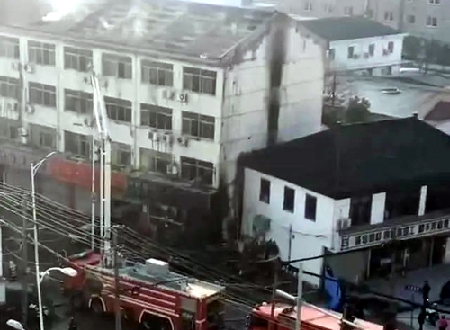 중국 쑤저우 호텔 화재…6명 사망·28명 부상