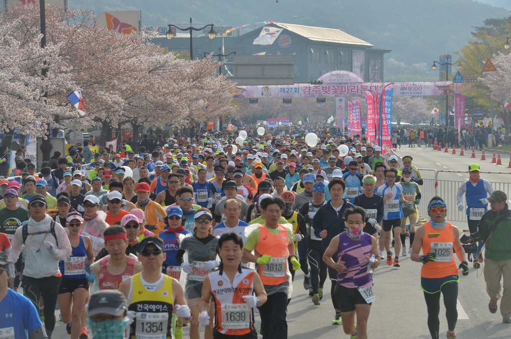 2018년 경주벚꽃마라톤대회 모습