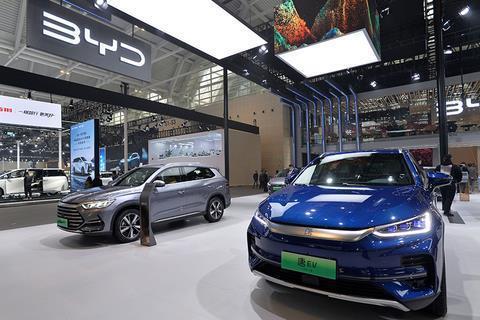 BYD 전기차 판매장