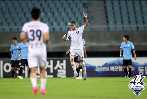 K리그2 신생팀 천안, 충북청주와 2-2 무승부