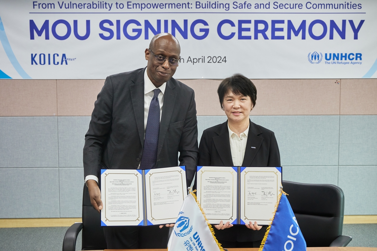 유엔난민기구(UNHCR)-코이카, 4일 '분쟁 및 취약국 지원 사업' 업무협약 체결