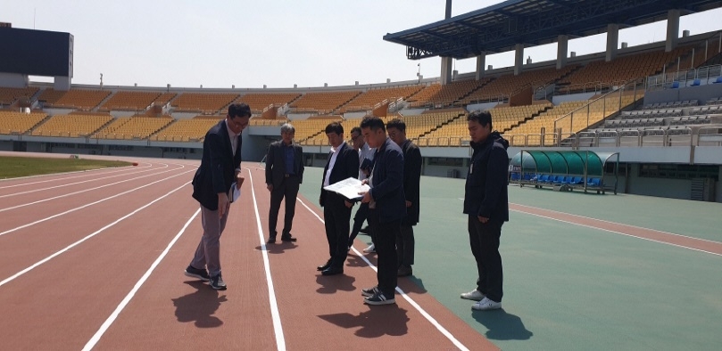 파주시, 경기도체전 앞두고 경기장 현장 점검