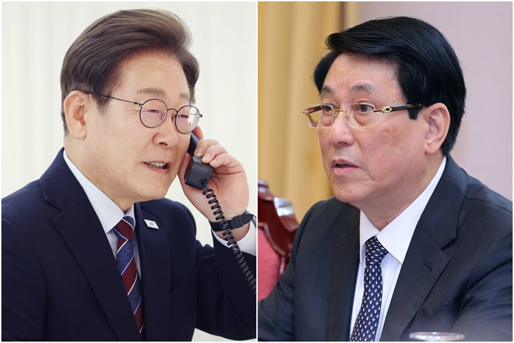 이재명 대통령(왼쪽)-르엉 끄엉 베트남 국가주석