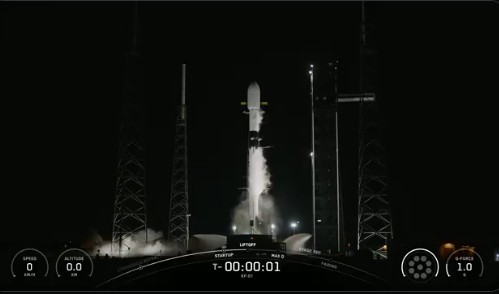 아마존 세 번째 인터넷 위성 발사 모습