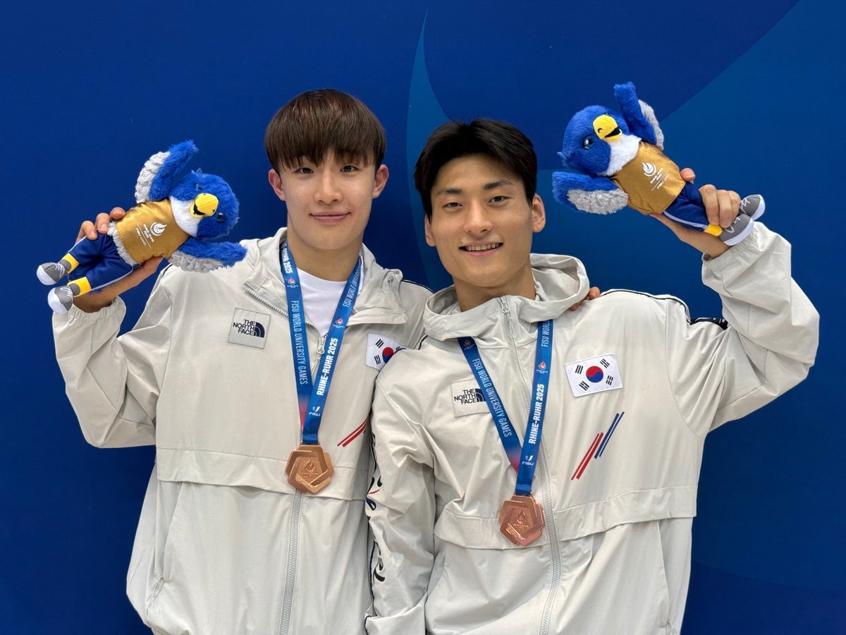 한국 수영, 하계 U대회 경영·다이빙에서 동메달 2개 추가