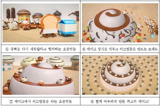 브레드이발소 애니메이션 '초콜릿 마을 축제' 편 주요 장면